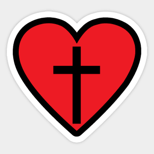 Jesus Heart Costume Gift Sticker